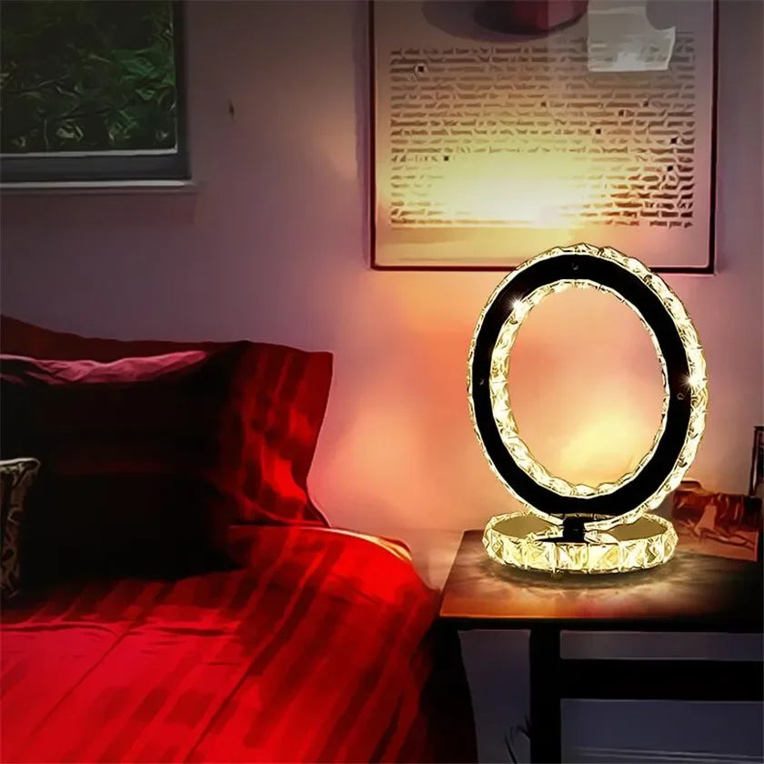 Skanto | AmbientShine | Moderne Kristall-Tischlampe