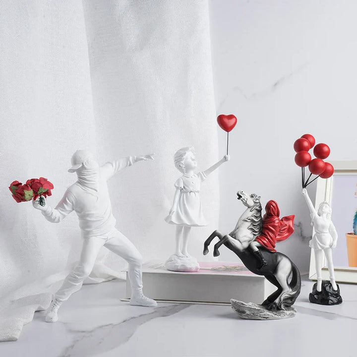 Skanto | Banksy Inspirierte Skulpturenkollektion