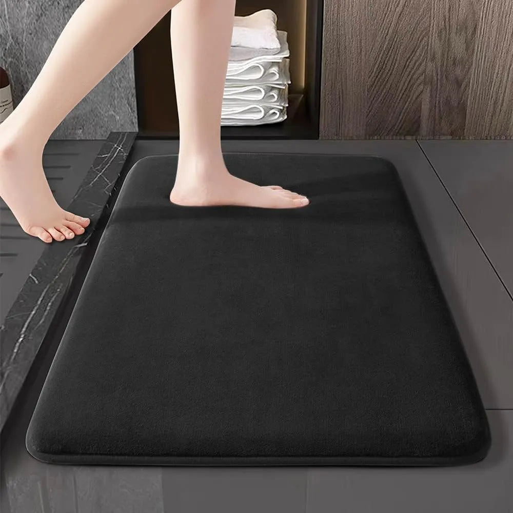 Ultra saugfähige nordische Badematte Duschraum-Bodenmatte Super rutschfeste gepolsterte weiche Samt-Duschmatte für Waschküche | Skanto