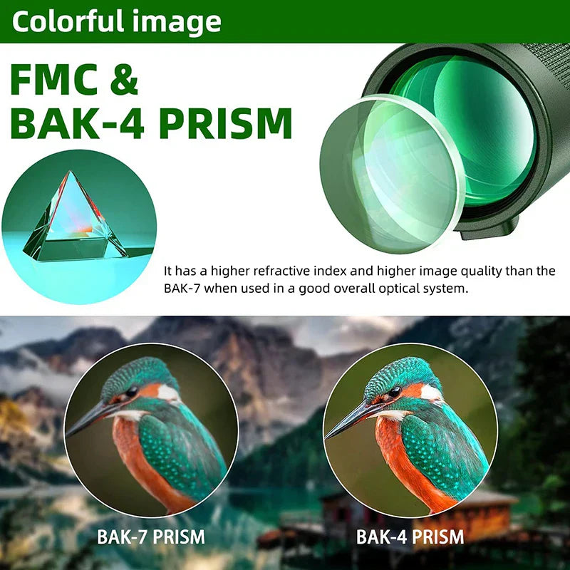 Skanto | 80x100 HD Zoom Monokular-Teleskop: Leistungsstarkes tragbares Fernglas für Jagd, Camping und Outdoor-Erkundung