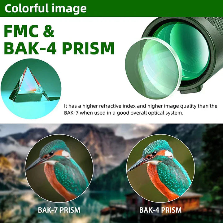 Skanto | 80x100 HD Zoom Monokular-Teleskop: Leistungsstarkes tragbares Fernglas für Jagd, Camping und Outdoor-Erkundung