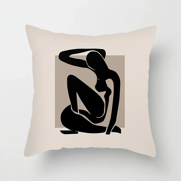 Moderne Kunst Abstraktes Muster Dekorative Kissenbezüge Kreative Linie Sofa Stuhl Kissenbezug Home Office Dekor | Skanto