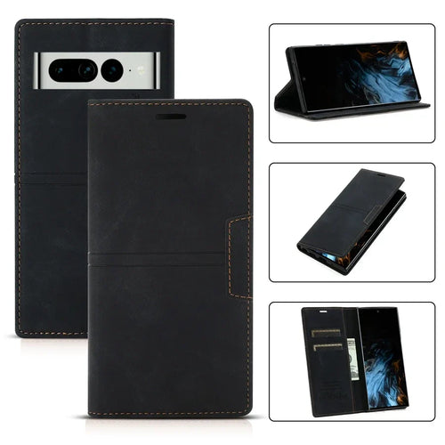 Skanto Leder Wallet Case Flip Cover – Google Pixel