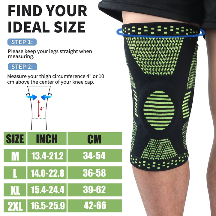 Skanto | FlexiKnee Kompressionsstütze – Unterstützende Kniebandage bei Schmerzen, Schwellungen & Steifheit