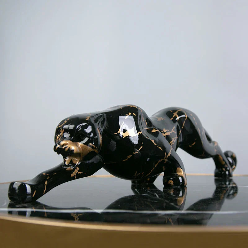 Skanto | Elegante Jaguar-Steinskulptur