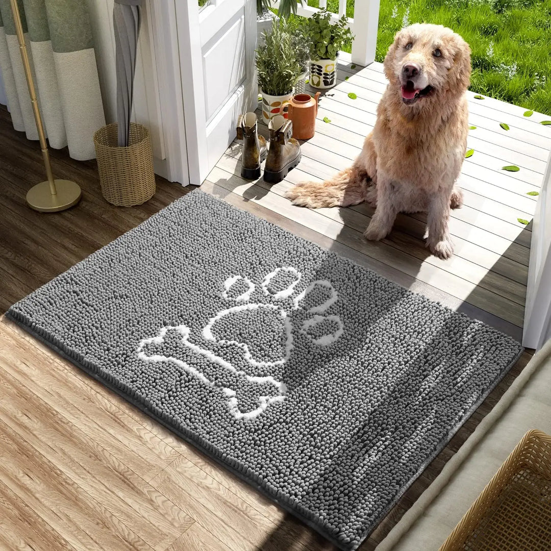 Skanto | Hunde-Fußmatte – Super saugfähig, rutschfeste Matte