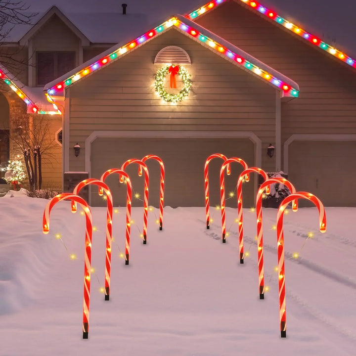 Skanto | CandyCaneLuxe | Wasserdichte LED-Weihnachtsbeleuchtung