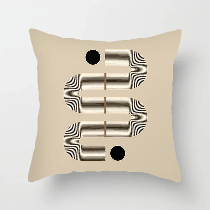 Moderne Kunst Abstraktes Muster Dekorative Kissenbezüge Kreative Linie Sofa Stuhl Kissenbezug Home Office Dekor | Skanto