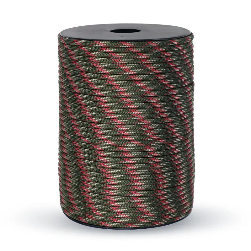 Skanto | 550 Militärstandard Paracord-Seil: 100m 4mm Outdoor-Survival-Ausrüstung für Fallschirm, Zelt, Lanyard, Gürtel – 9-Kern-Seil für Camping & Notfälle