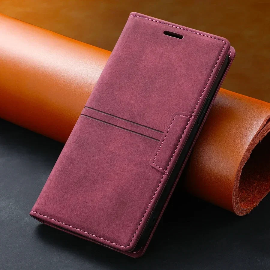Skanto Leder Wallet Case Flip Cover – Google Pixel