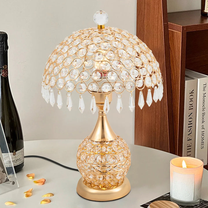 Skanto | Moderne Kristall-Luxus-Dekor-Nachttischlampe