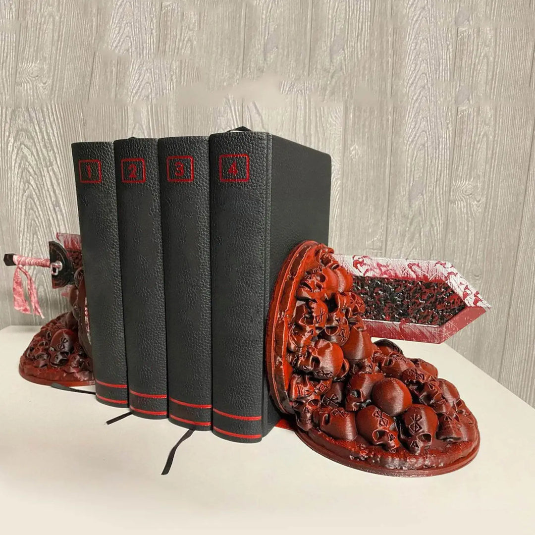 Skanto Skanto | Berserk Buchstützen Furious Buchstützen Dragon Slayer Harz Handwerk Studie Kunst Dekorative Ornament Home Schreibtisch Bücherregal T4z7