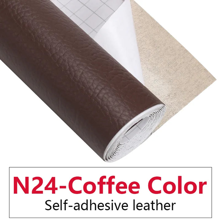 Skanto | 50x137CM selbstklebende PU-Leder-Stoffflicken: Reparaturaufkleber für Autositze und Sofas – PU-Stoffaufkleber
