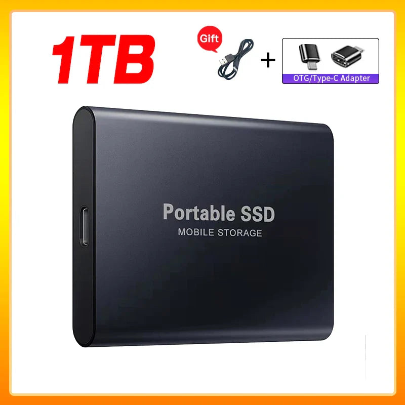 Skanto | Hochgeschwindigkeits-Externe Solid State Drive 1TB Tragbare Externe Festplatte SSD 2TB Externe SSD Festplatte für Laptop Mac