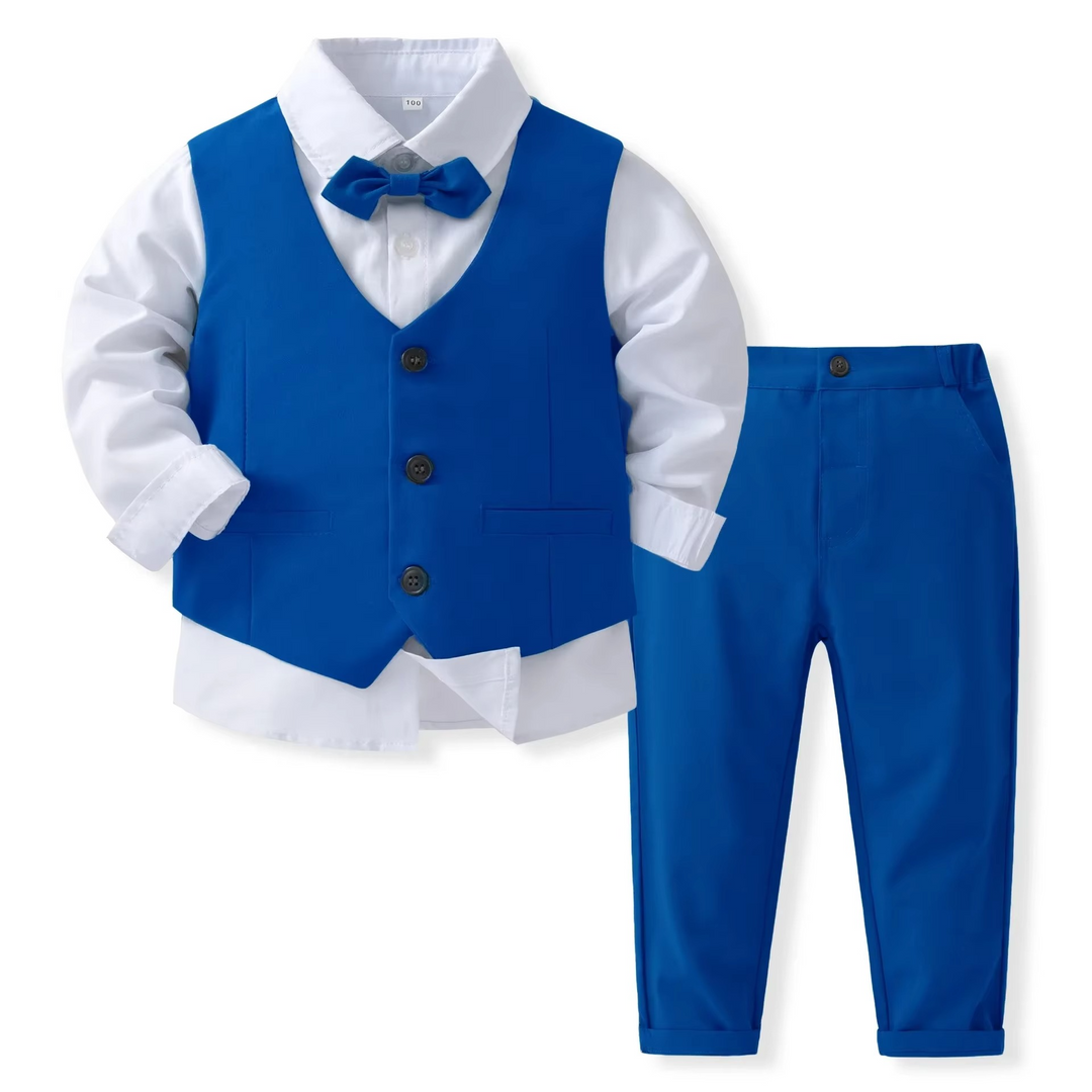 Skanto | Formelles Baumwoll-Outfit-Set für Jungen, Kleinkinder und Kinder