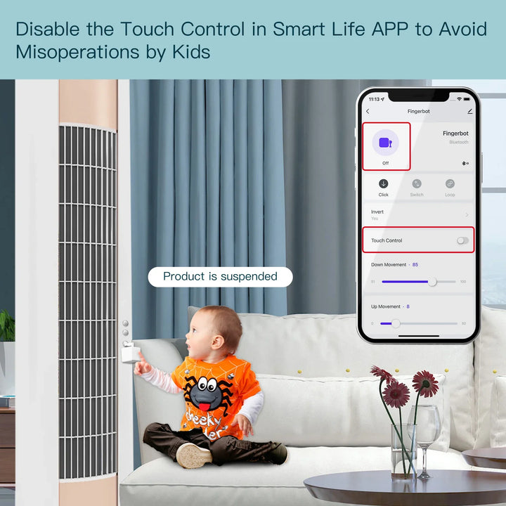 Skanto Tuya Fingerbot Taster - Wifi programmierbare Steuerung über SmartLife Google Alexa Apps