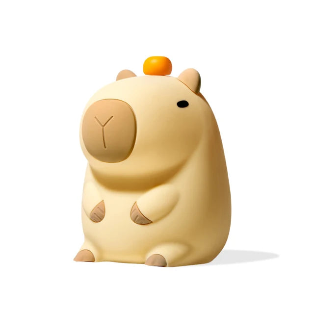 Skanto | Capybara-Licht - Wiederaufladbares Cartoon Capybara Silikon-Nachtlicht mit 800mAh Akku