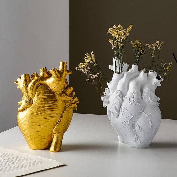 Skanto | Herz Trockenblumen Künstliche Vase