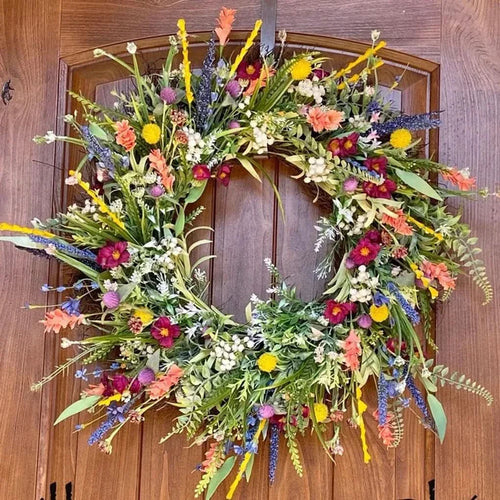 Skanto | Handgemachter Blumenkranz für Türen – Innen- & Außenbereich
