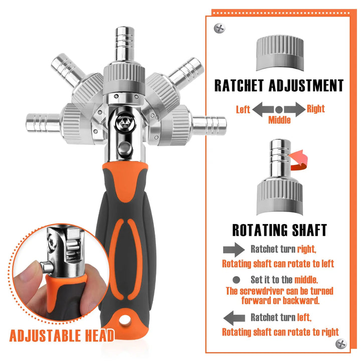 Skanto | 68-in-1 Schraubendreher-Set mit magnetischen Bits & Verlängerungsstange – FortiDrive