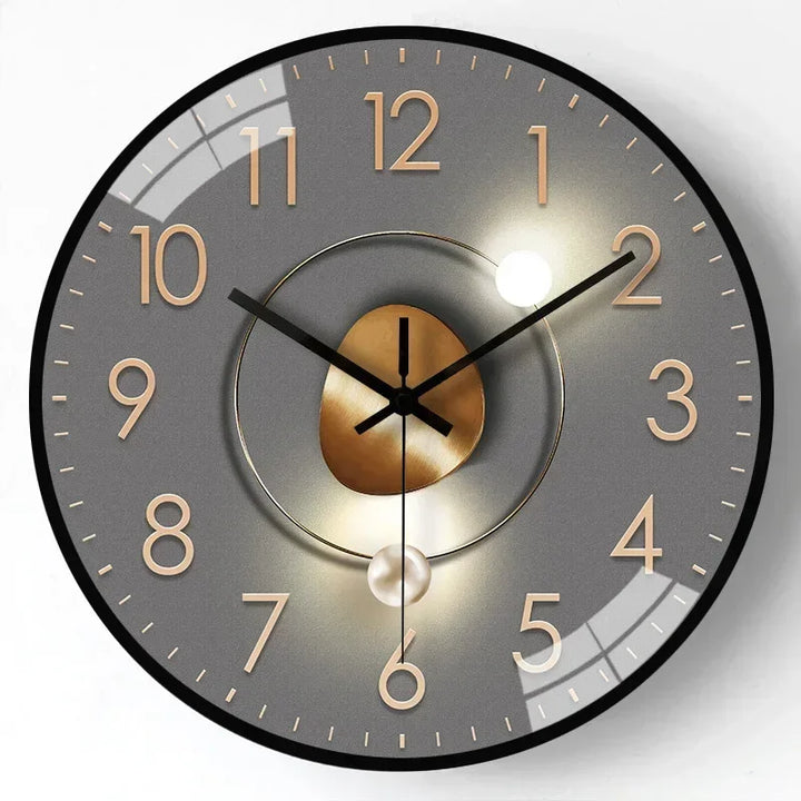 Skanto | Timeless Whisper™ | Stille klassische Wanduhr | Geräuschloses Design für Schlafzimmer- und Bürodekoration