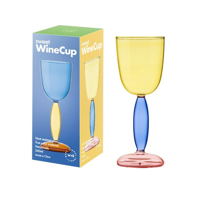 Skanto | Borosilikat 3-Farben-Glas – Weinglas