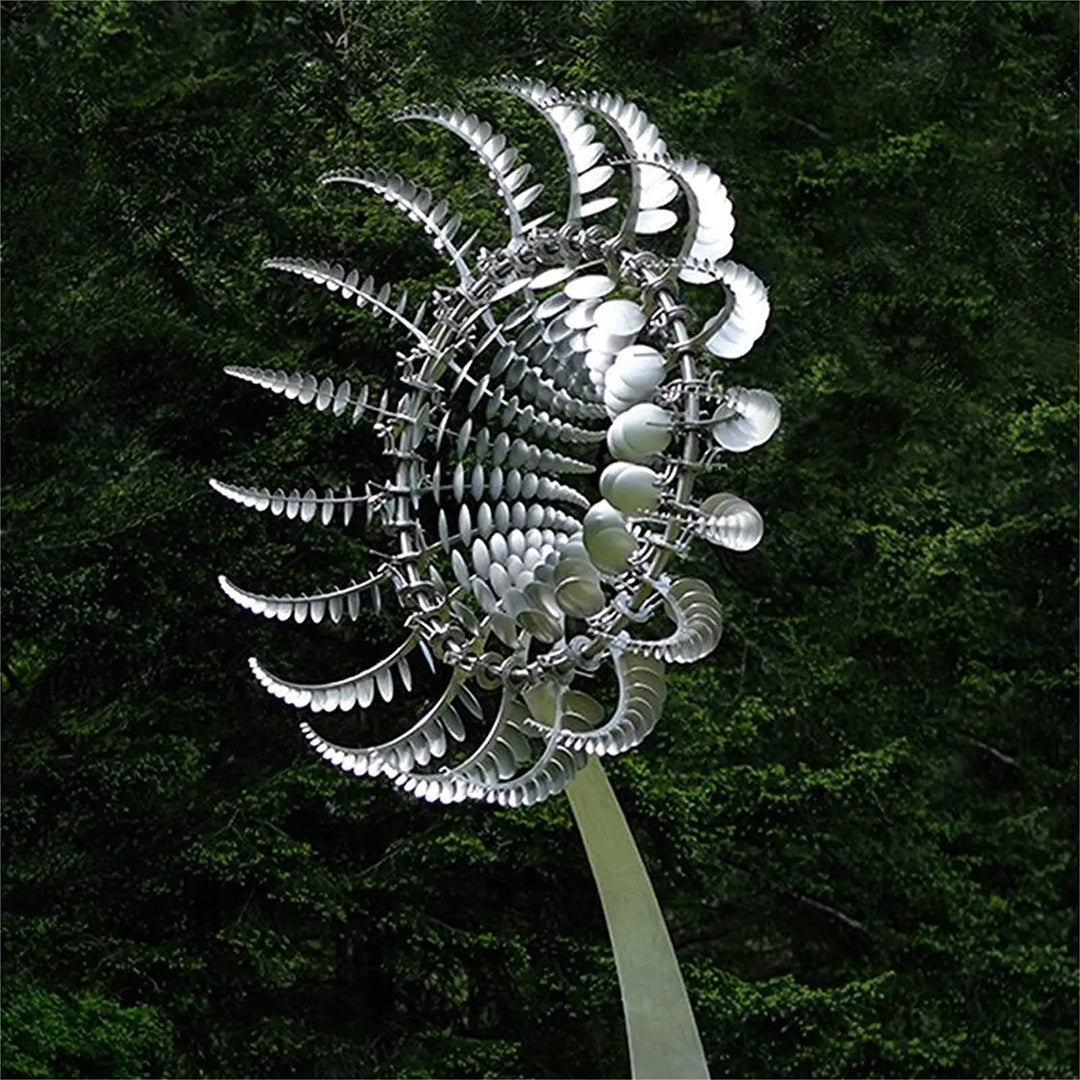 Skanto | Einzigartiges solarbetriebenes kinetisches Metall-Windspiel – Magische Windfänger für Terrasse, Garten, Rasen und Außendekoration