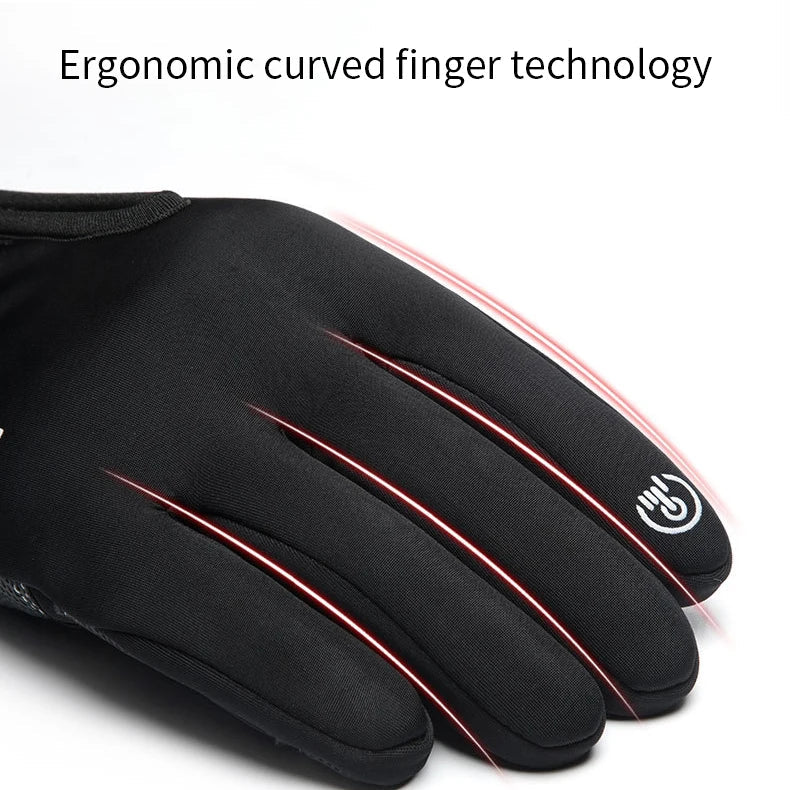 Skanto Skanto | IronRide Motorrad Winterhandschuhe | Wasserdicht & Winddicht | Fleece-gefüttert & Touchscreen-kompatibel | Taktisches Design
