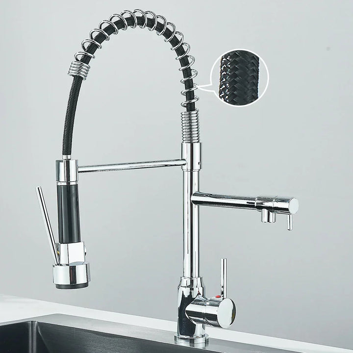 HydroFlex – Moderner Küchenarmatur mit Doppelsprühfunktion Skanto