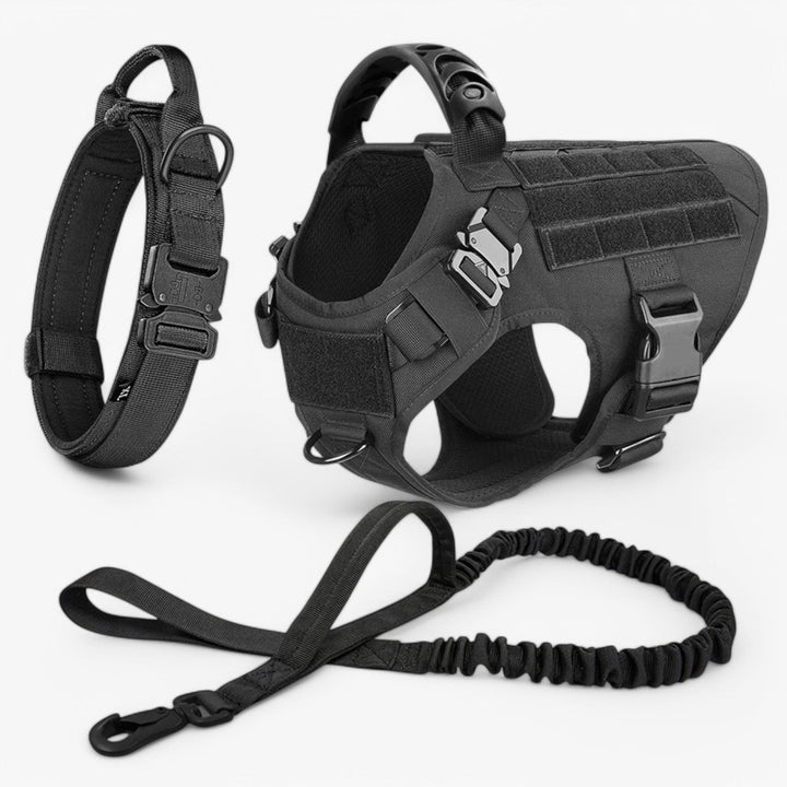 Skanto | KrachtGrip Hundegeschirr – Verstellbares taktisches Geschirr für Training & Spaziergänge