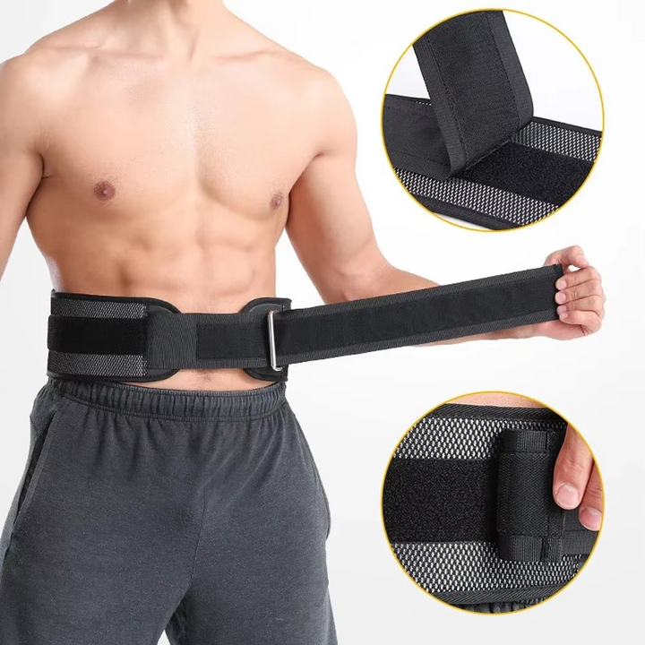 Skanto | Gewichthebergürtel für Krafttraining, Powerlifting und Kniebeugen Rückenstütze