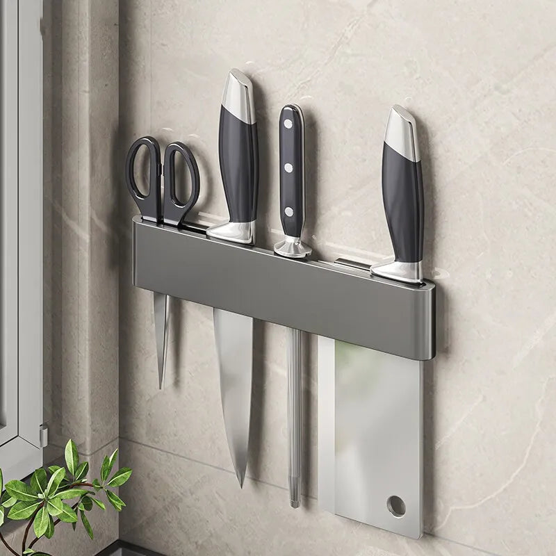 Skanto | Messerhalter – Knifey – Edelstahl – Multifunktionales Regal