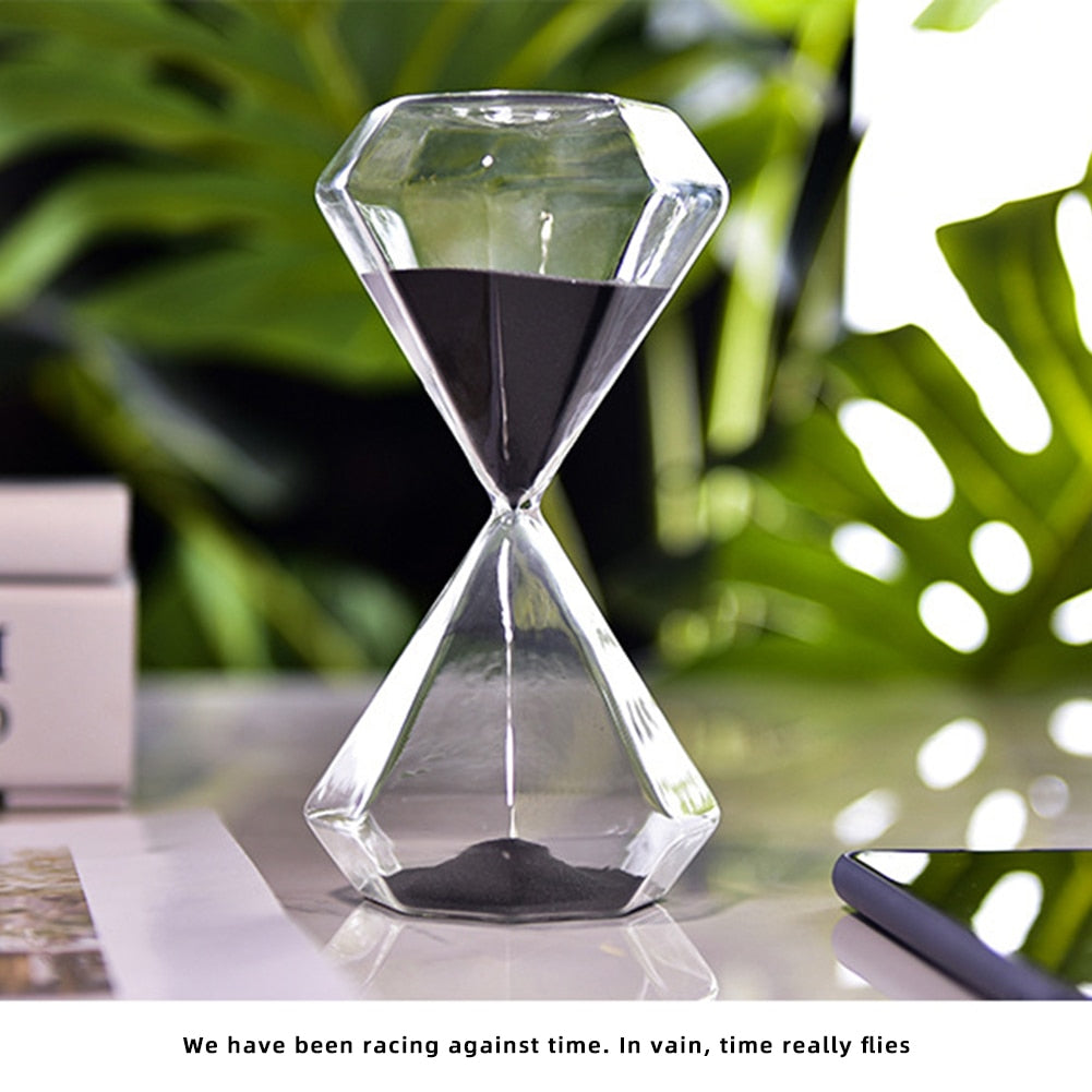 Skanto | 5-60 Minuten Diamant-Sanduhr, Sand-Timer, Sandglas, Kindergeschenk, Timer, Heimdekoration, Erhältlich in mehreren Farboptionen