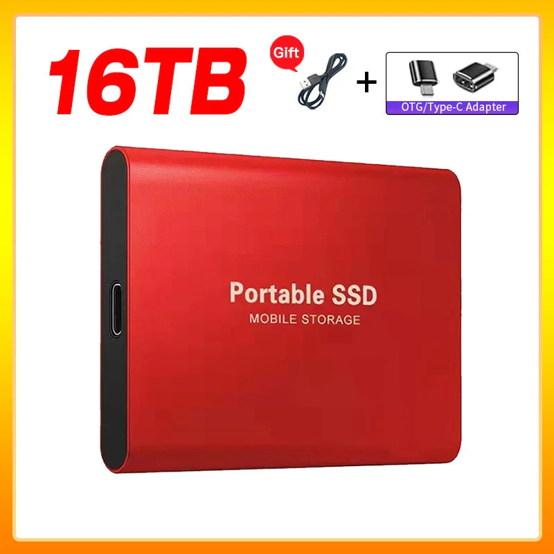 Skanto | Hochgeschwindigkeits-Externe Solid State Drive 1TB Tragbare Externe Festplatte SSD 2TB Externe SSD Festplatte für Laptop Mac