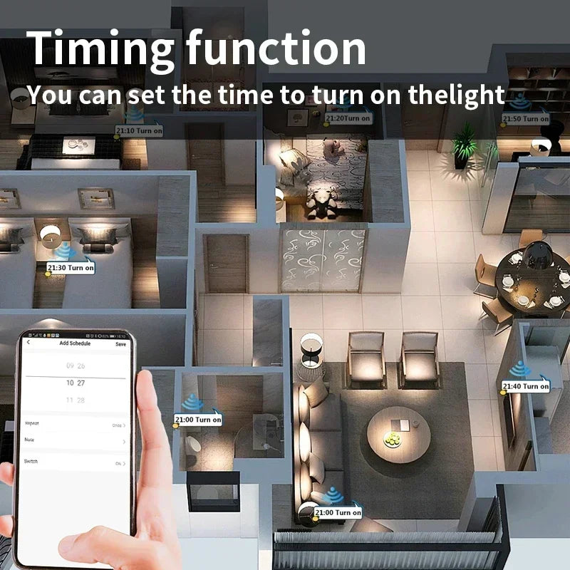 Tuya Smart Licht Wandschalter mit Neutralleiter - WiFi Dimmer Steuerung über SmartLife Google Alexa Apps