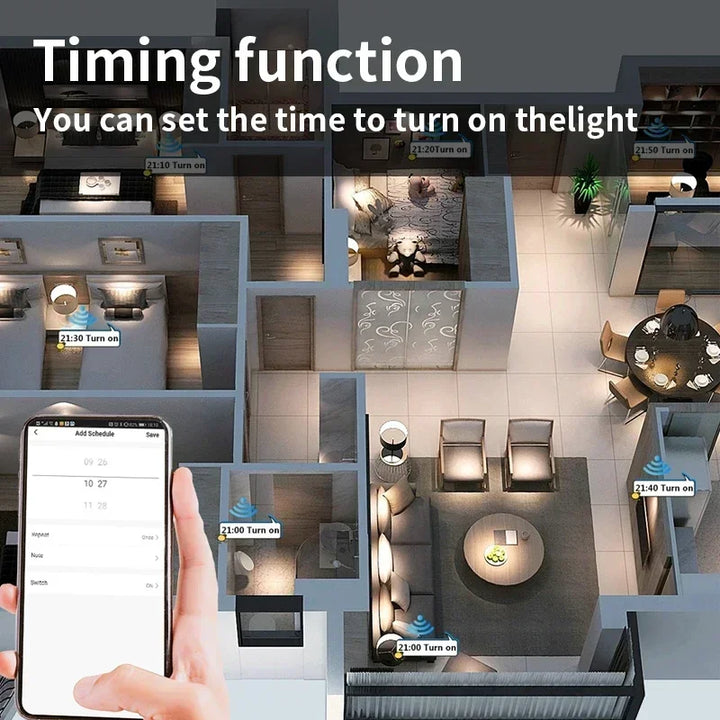 Tuya Smart Licht Wandschalter mit Neutralleiter - WiFi Dimmer Steuerung über SmartLife Google Alexa Apps