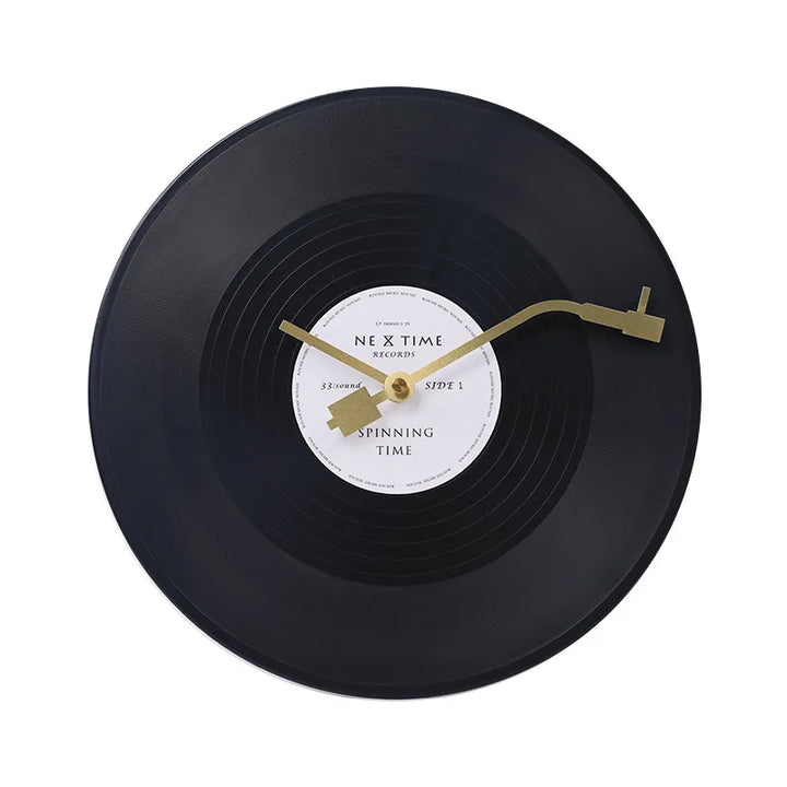 Skanto | Musikalische Vinyl-Poster Wanduhr