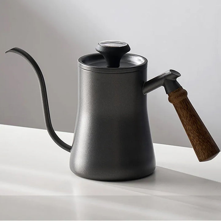 Skanto | GIANXI Handgießkanne mit Deckel Tropf-Schwanenhalsausguss Kaffee-Wasserkessel Langer Ausguss Kaffeemaschine Kaffeezubehör