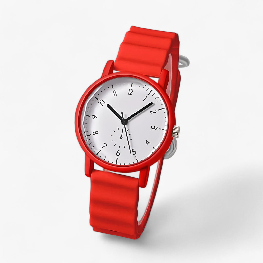 Skanto | Mina Jelly Watch – Farbenfrohe Quarzuhr mit elegantem Silikon-Wellenarmband