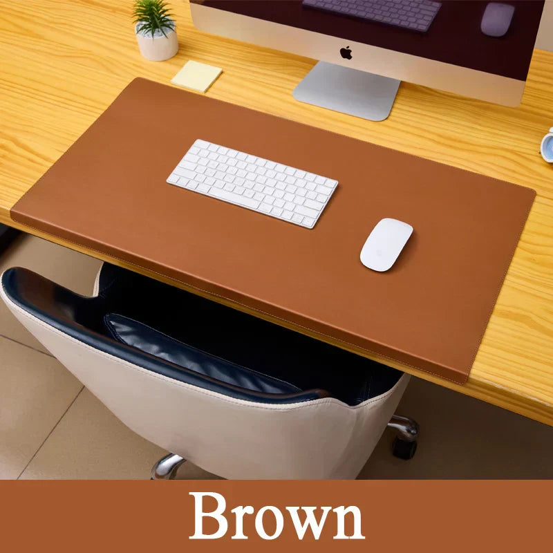 Skanto | Ergonomische PU-Leder-Schreibtischunterlage – Handgelenk- und Ellbogenstütze mit rutschfester Oberfläche für Büro und Gaming