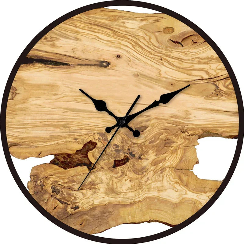 Skanto | Stille Wanduhr aus Acryl und Holz