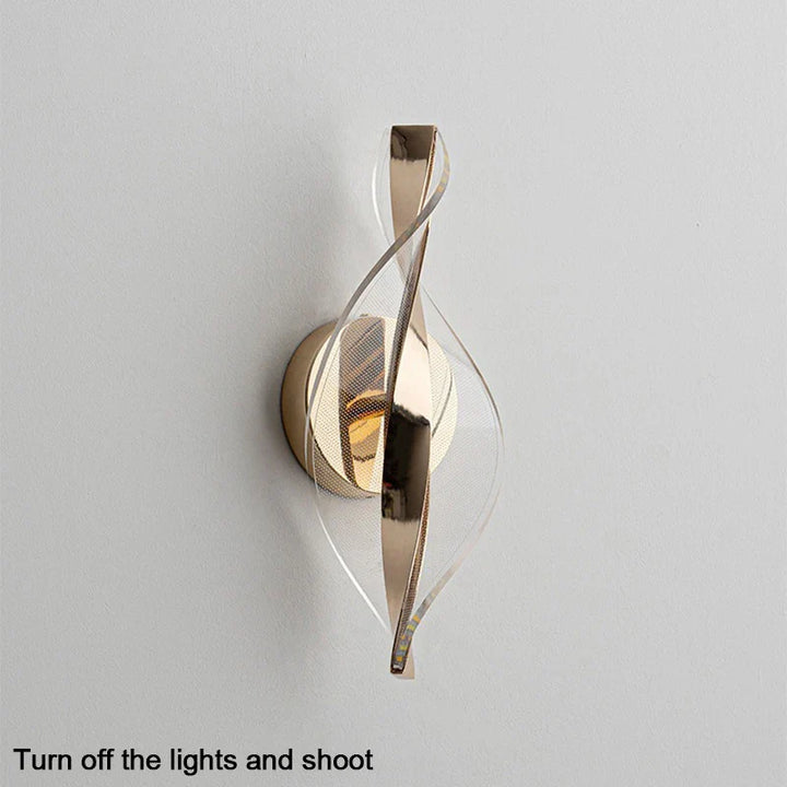 Skanto | NordGlow LED-Wandleuchte | Modernes Acryl- & Metalldesign | 3 Lichtfarben | Kreative Innenbeleuchtung für Wohn- & Schlafzimmer