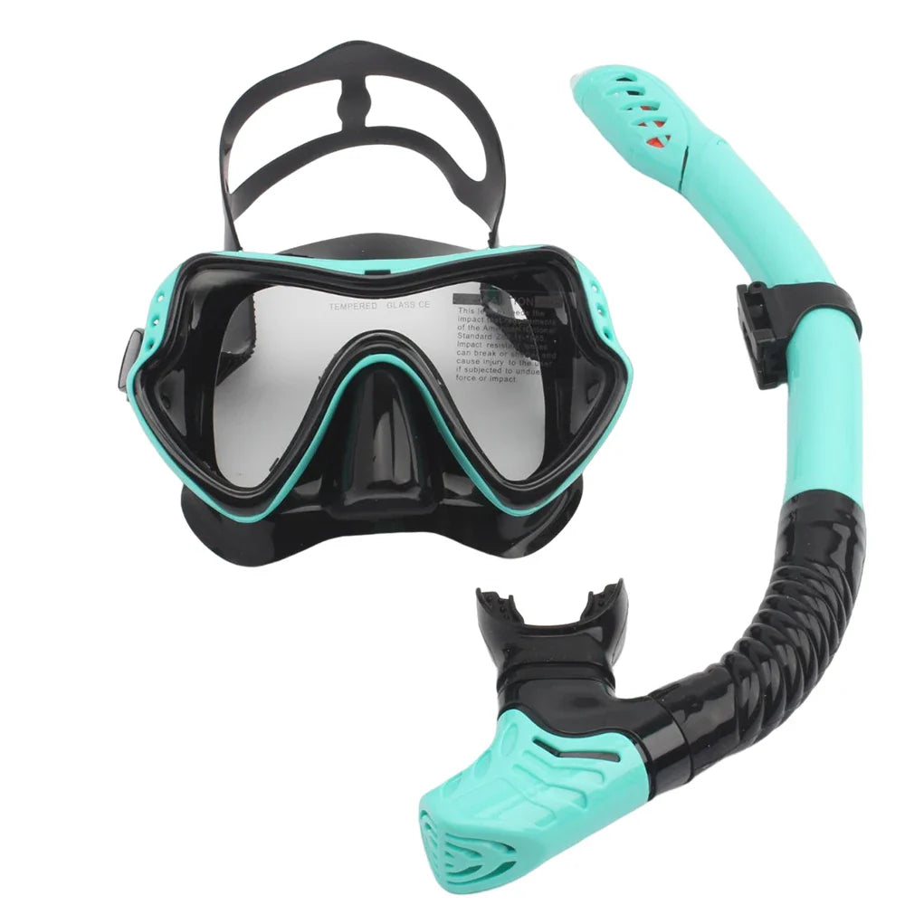 Skanto | Erwachsenen Unisex Schnorchel-Tauchmasken-Set mit Brille