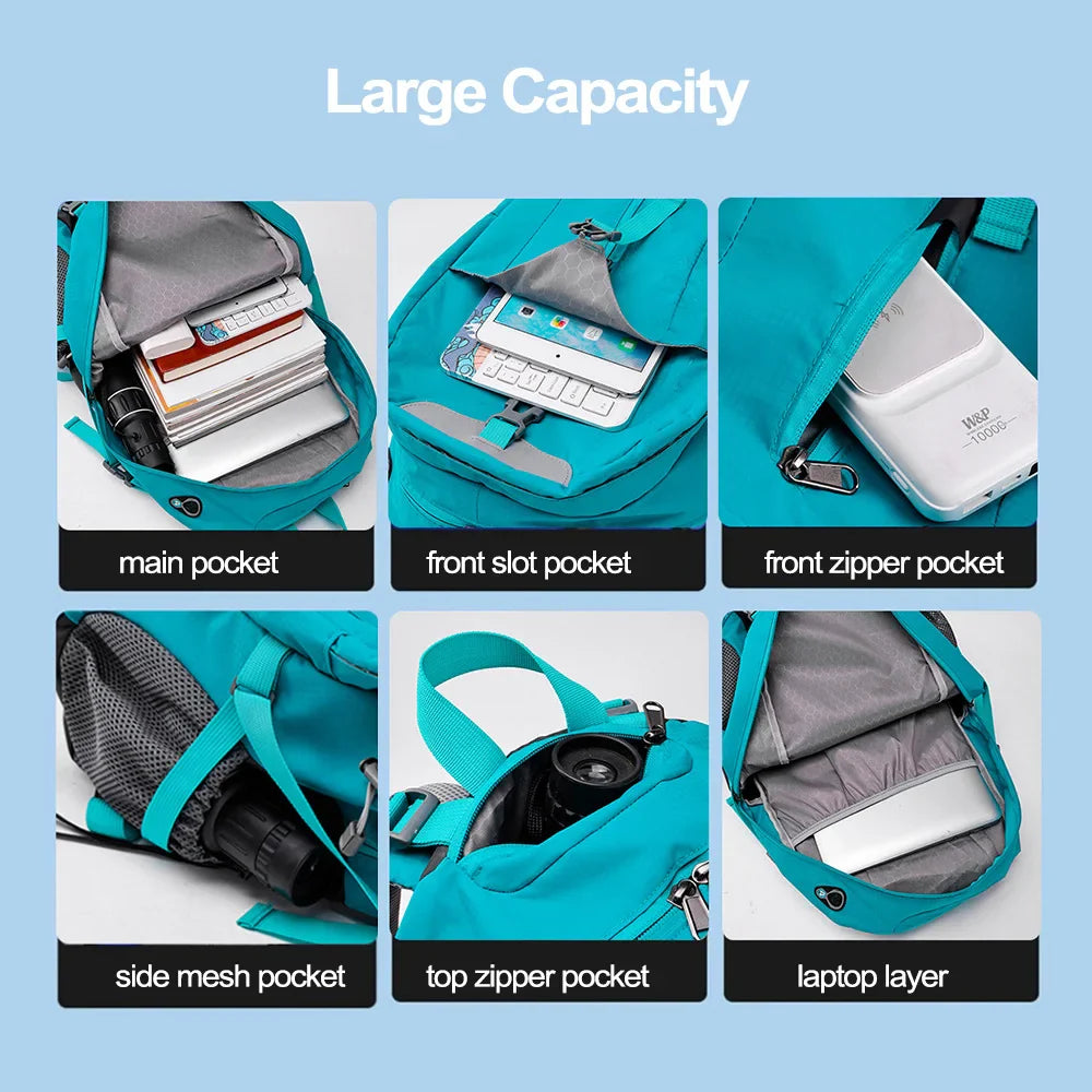 Skanto | TrekVault 40 Reise-Rucksack | 40 L Outdoor-Rucksack mit Regenhülle | Für Wandern, Reisen & Alltag | 31 × 20 × 52 cm