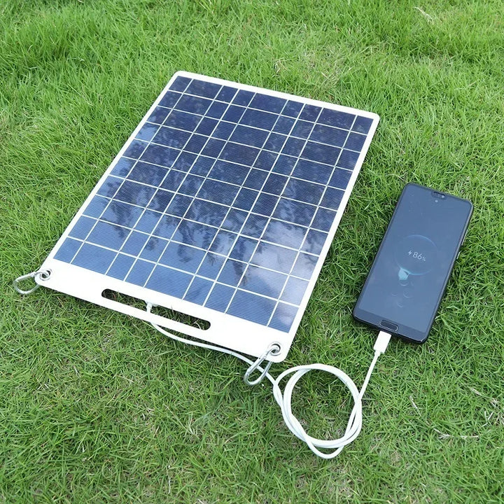 Skanto | Skanto SOLVION Tragbares Solarladegerät 100W | 5V | Dual USB | Wasserdicht | Outdoor & Camping