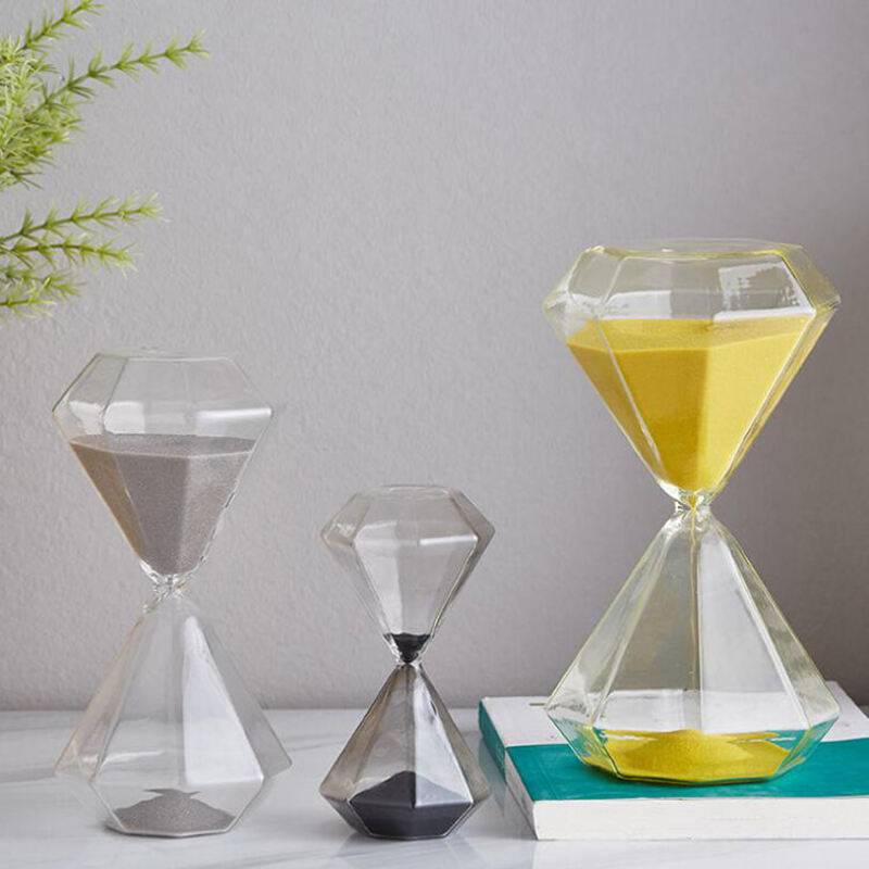 Skanto | 5-60 Minuten Diamant-Sanduhr, Sand-Timer, Sandglas, Kindergeschenk, Timer, Heimdekoration, Erhältlich in mehreren Farboptionen