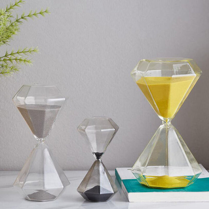 Skanto | 5-60 Minuten Diamant-Sanduhr, Sand-Timer, Sandglas, Kindergeschenk, Timer, Heimdekoration, Erhältlich in mehreren Farboptionen