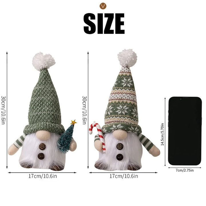 Skanto | Weihnachts-Wichtel-Dekoration | LED Nachtlicht | Warm leuchtendes Feiertagsornament