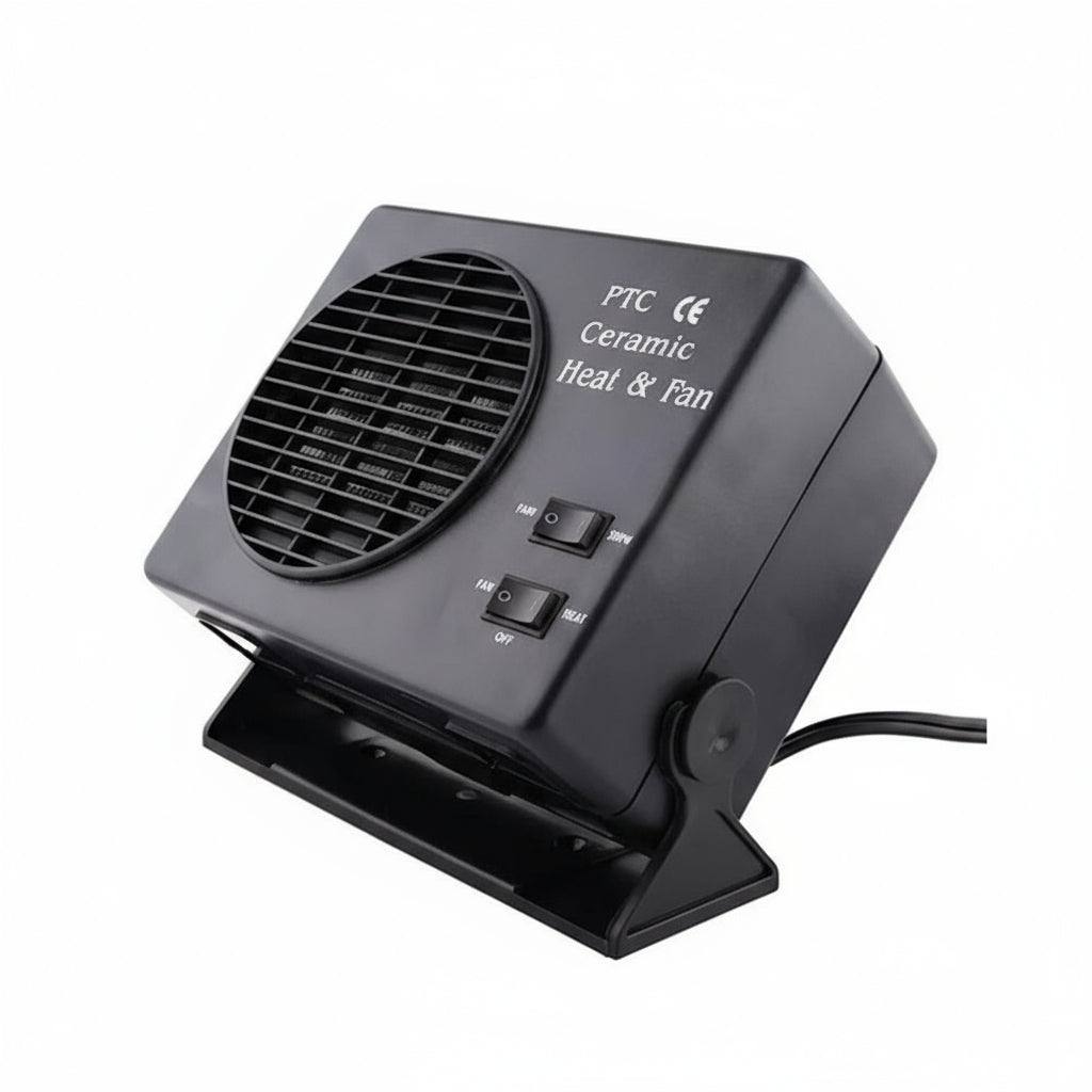 12V Keramischer Autoheizlüfter | 150W-300W | Tragbarer Scheibenenteiser mit automatischem Thermostat