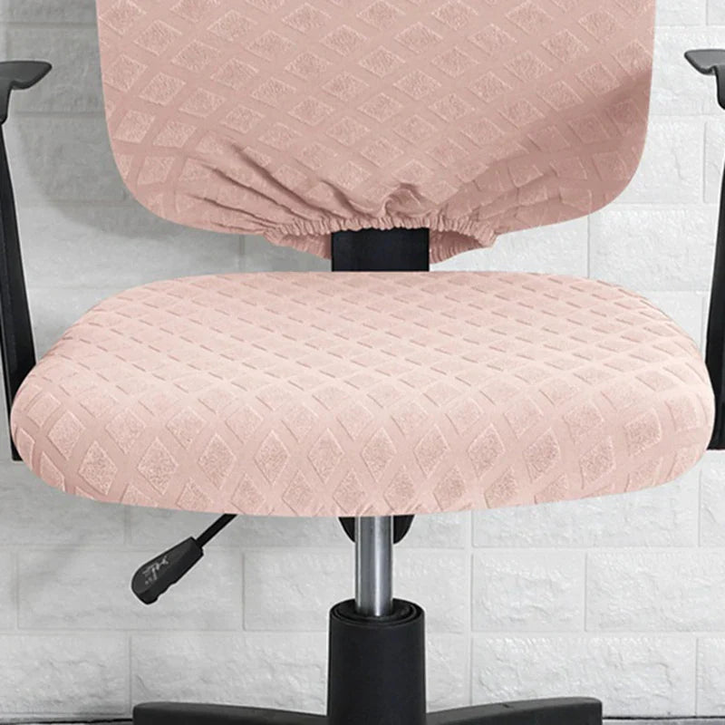Skanto | Spandex Stretch Bürostuhlbezug Jacquard Sitzbezug Ananas Mesh Fleece Schutzbezug Elastischer Computerstuhl-Protektor